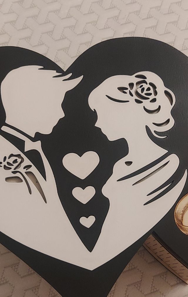 Scatola cuore matrimonio