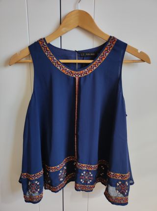 Camisa Zara Bordado
