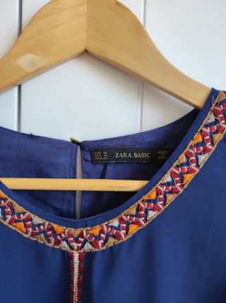 Camisa Zara Bordado