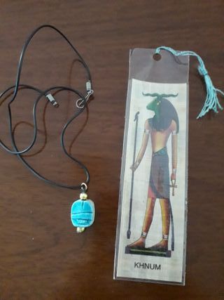 SOUVENIR DE EGIPTO COLGANTE Y PUNTO DE LIBRO