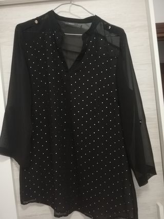 Camisa transparente mujer