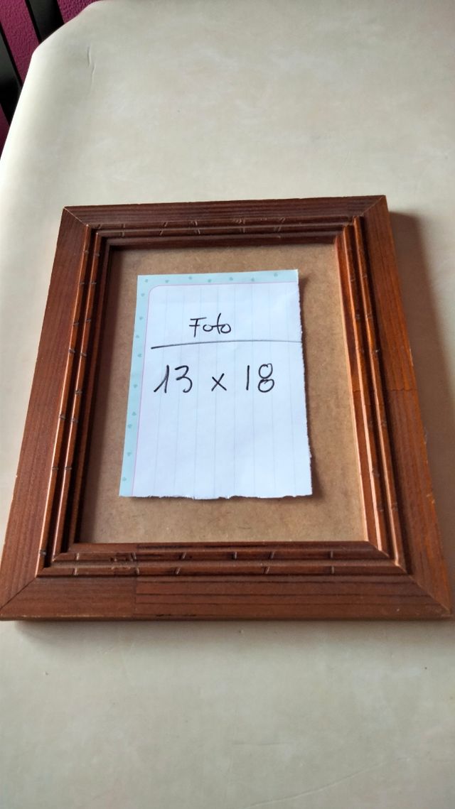 MOLDURA FOTOGRÁFICA EM MADEIRA 13X18