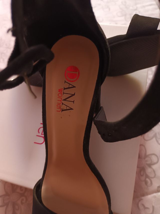 Zapatos tacon de ante