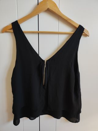 Camisa de tirantes negra