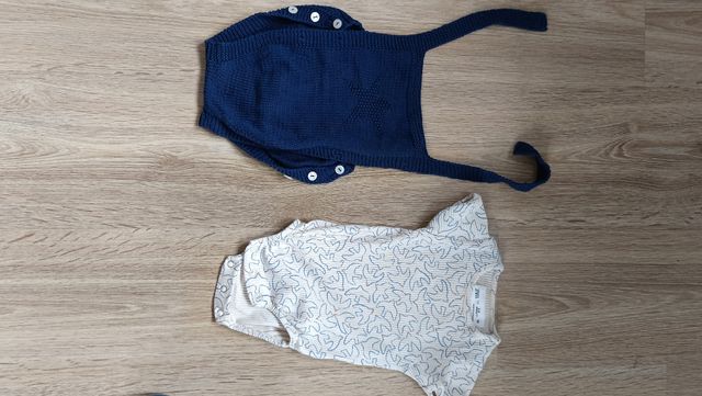 Peto azul estrella y body conjunto