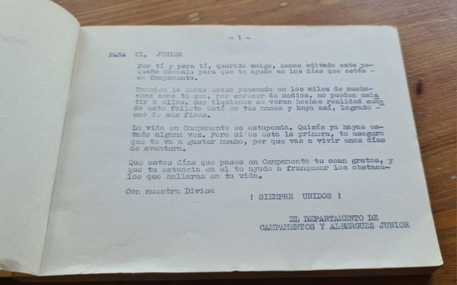 Manual júnior del acampado