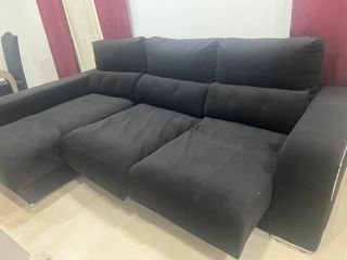 Sofá Chaise Longue Negro