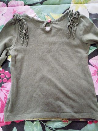 Maglia verde H&M 1/5 2 anni 