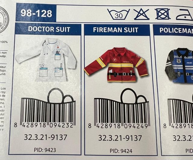 Imaginarium Disfraz de bombero Fireman costume