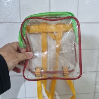 zainetto trasparente bimbo documenti 