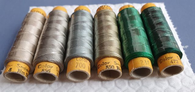 Colección Seda, Pero Gutermann 18 bobinas.