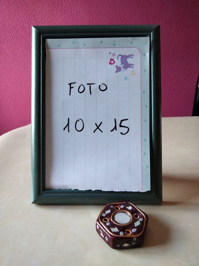 MOLDURA FOTOGRÁFICA 10X15 EM MADEIRA COLORIDA