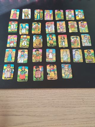 Cromos de picar antiguos