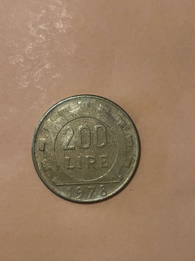 1978 Italia 200 liras, República Italiana 