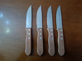 Set 4 coltelli da bistecca in acciaio inox