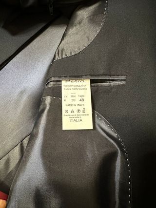 Abito sartoriale da cerimonia uomo