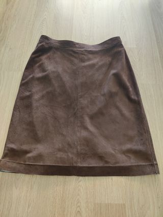 Falda piel vintage 