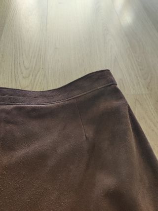 Falda piel vintage 