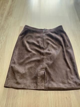 Falda piel vintage 