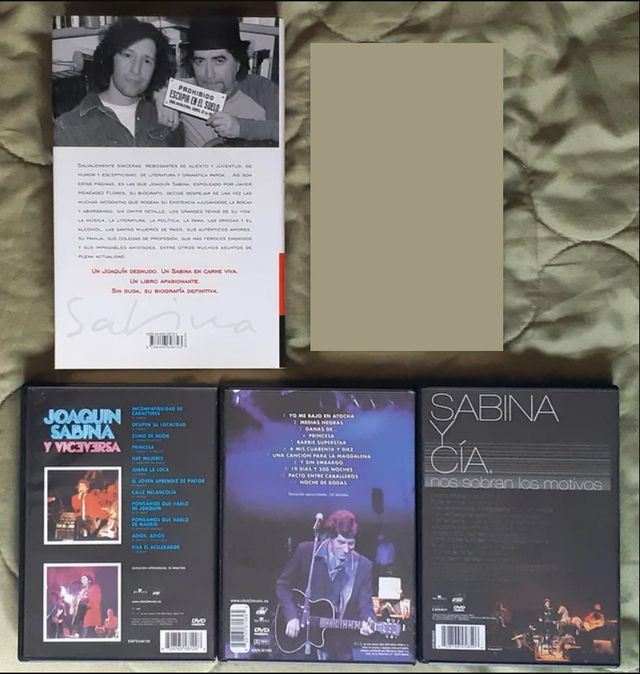 Joaquín Sabina - Libro y 3 DVDs con conciertos