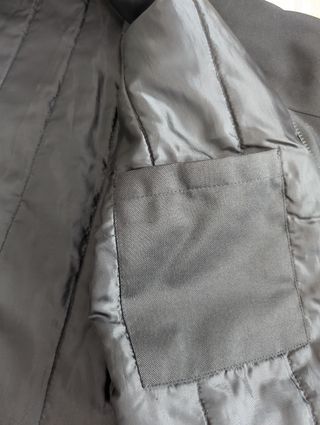 Chaquetón negro abrigo XL