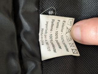 Chaquetón negro abrigo XL