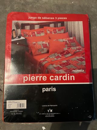Juego de cama sabana bajera almohada Pierre card