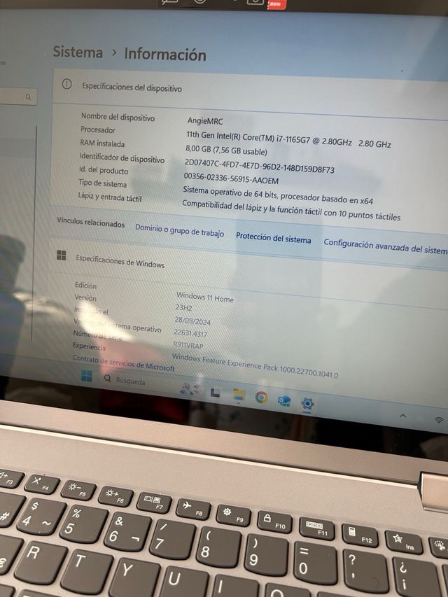 Portátil lenovo ideapad flex 5/i7/512GB