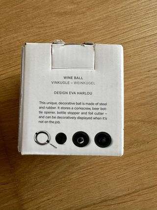 Cavatappi design Rosendahl nero rotondo