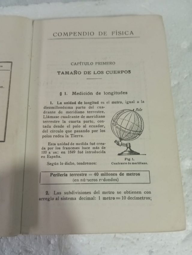 VECCHIO LIBRO DI FISICA