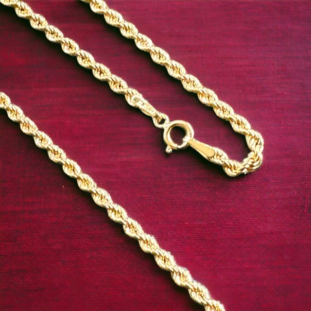 Collar Cordón Salomónico 2.00 mmOro 18 Kilates
