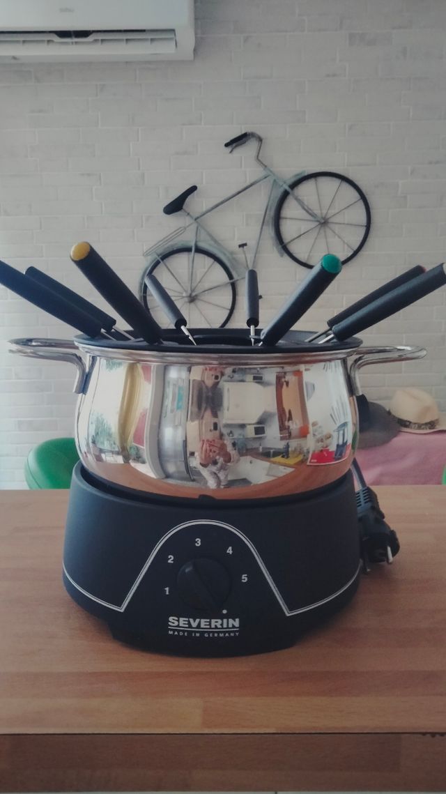 Fondue carne y queso