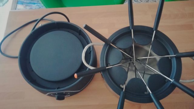 Fondue carne y queso