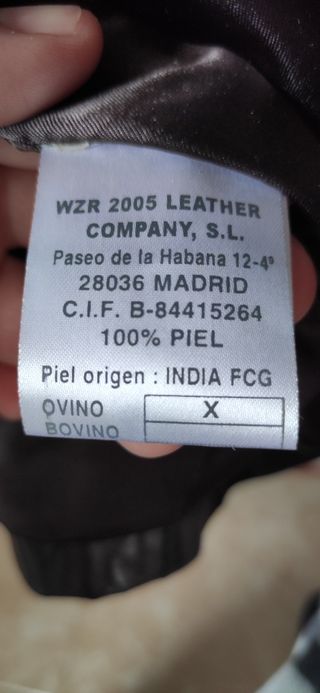 Chaqueta de piel para hombre 