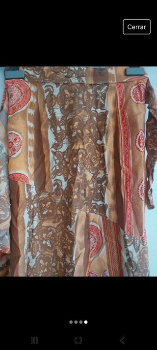 Falda vintage abierta