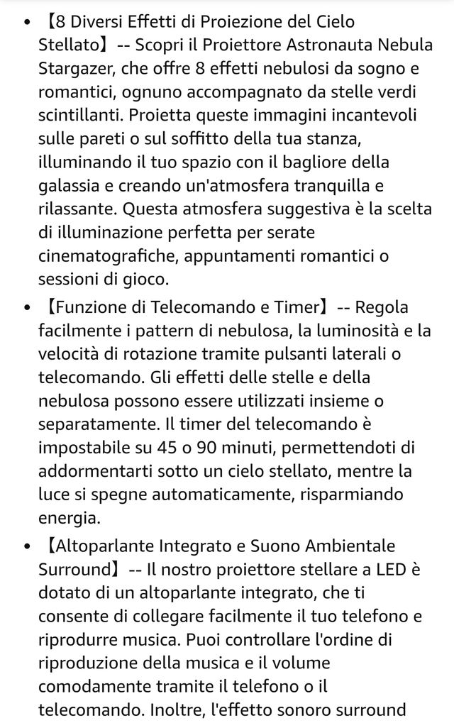 Proiettore del Cielo Stellato con Musica, bambini