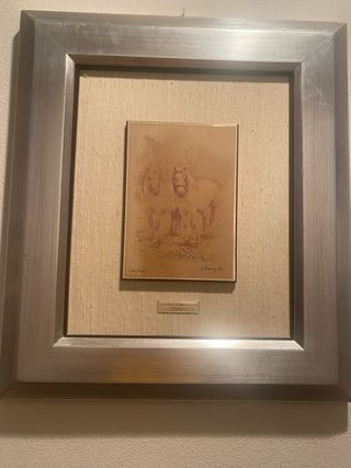 Dipinto su lastra d'argento