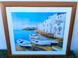 Cuadro Cadaqués 6 con cristal 68x58cm