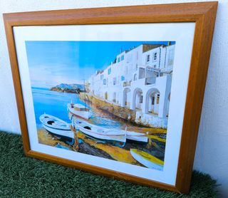 Cuadro Cadaqués 6 con cristal 68x58cm