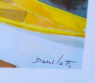 Cuadro Cadaqués 6 con cristal 68x58cm