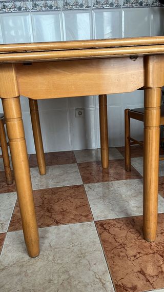 Mesa madera extensible