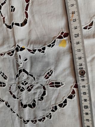 Due tende a vetro intaglio 123x57