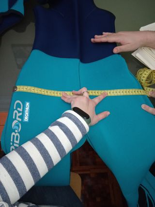 Traje y chaqueta neopreno buceo mujer
