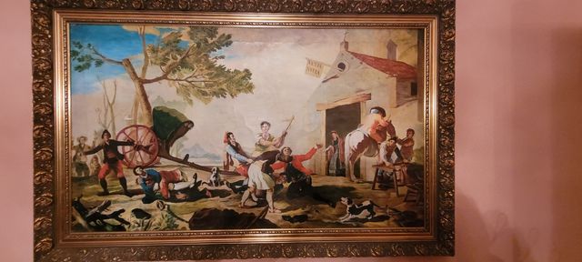 Cuadro en lienzo "La Riña en la Venta Nueva"