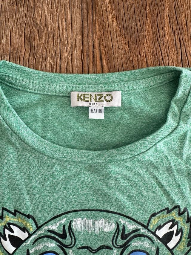 camiseta kenzo verde talla 6