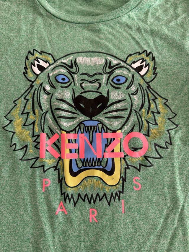 camiseta kenzo verde talla 6