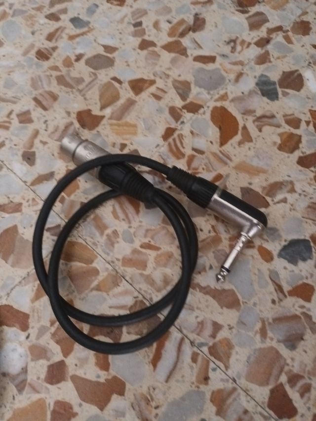 2 cables neutrik de 30cm Jack macho xlr hembra 