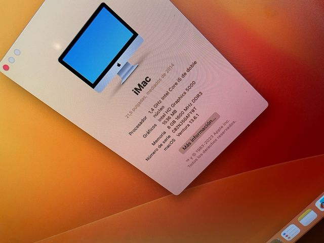 iMac 21,5” SLIM SSD i5