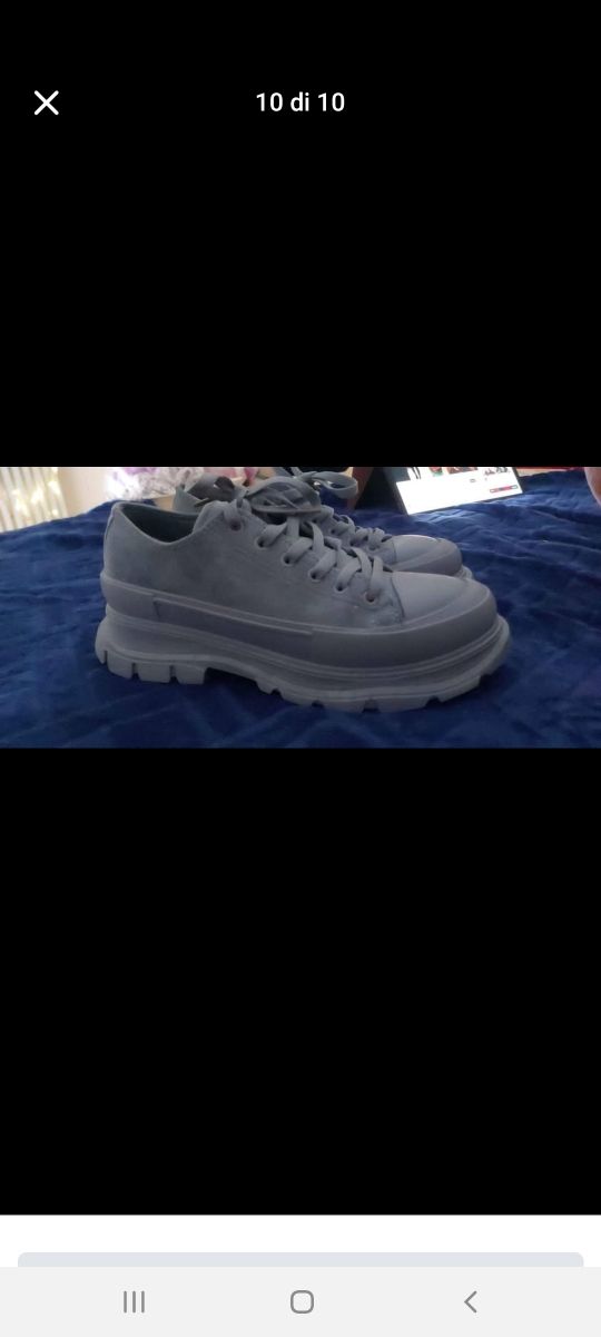 Scarpe cargo turchese/grigio n 38
