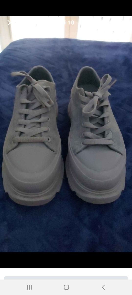 Scarpe cargo turchese/grigio n 38